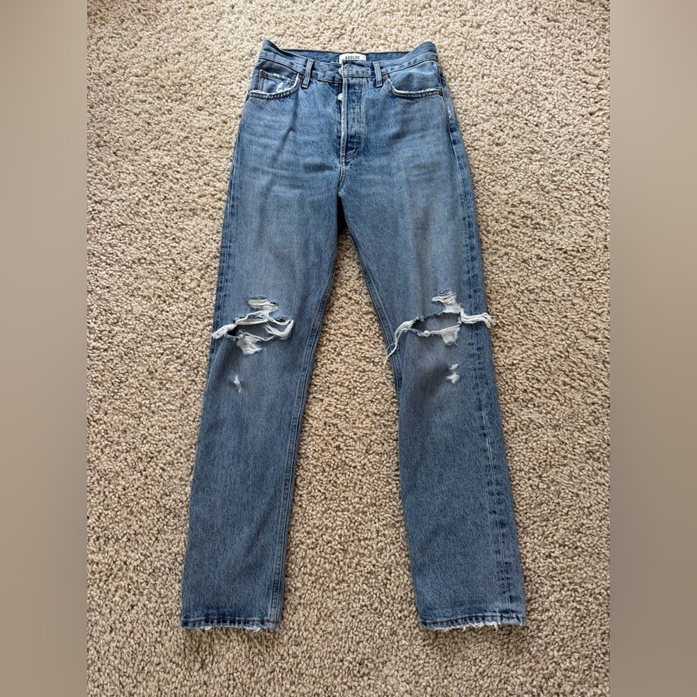 Agolde 90’s Pinch Waist Distressed Jeans
